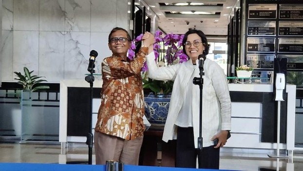 Satgas  akan Dibentuk, Kini Mahfud-Sri Mulyani Kini Kompak soal Transaksi Rp349 Triliun   